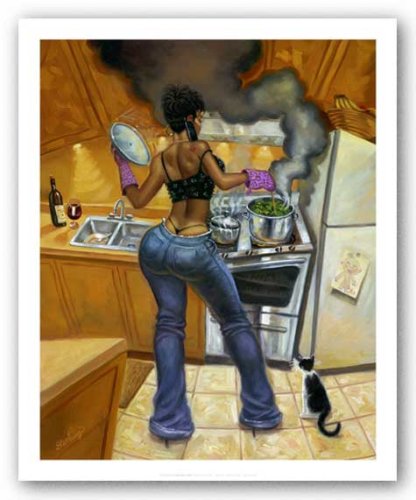 artworkforless.com Lookin' Good Cookin' by Sterling Brown - 10 1/2 x 8 1/2 inches - Fine Art Print/Poster
