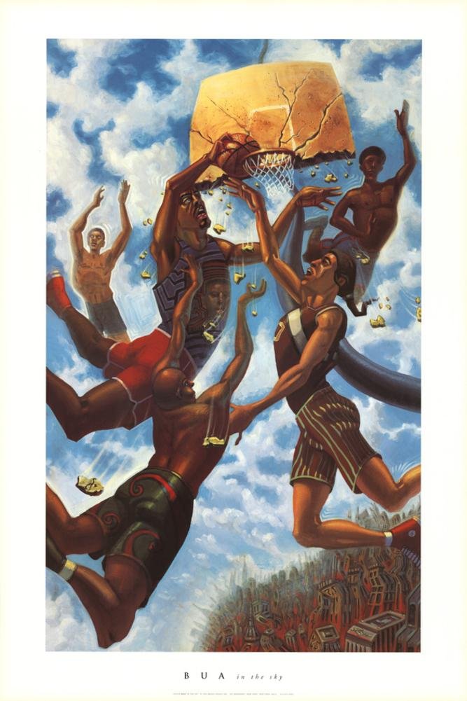 In the Sky by Justin Bua - 36 x 24 inches - Fine Art Print / Poster