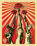Guns and Roses Obey Poster Print by Shepard Fairey (16 x 20)