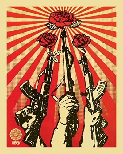 Guns and Roses Obey Poster Print by Shepard Fairey (16 x 20)