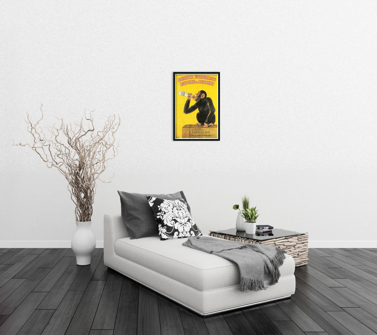 Framed Art Print, 'Anisetta Evangelisti Liquore da Dessert (ca. 1925)' by Carlo Biscaretti: Outer Size 25 x 37"