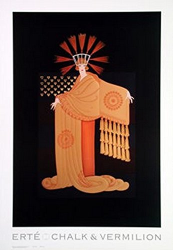 Tassel Gown by Erte - Romain de Tirtoff - 28 x 19 1/2 inches - Fine Art Print / Poster