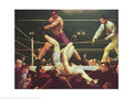 Dempsey and Firpo, 1924 Art Poster Print by George Wesley Bellows, 20x16