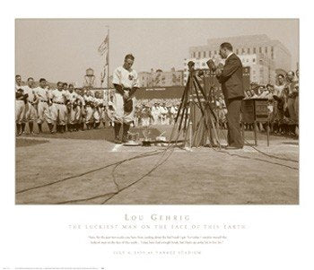 Lou Gehrig Farewell - Poster (30 x 27.5)