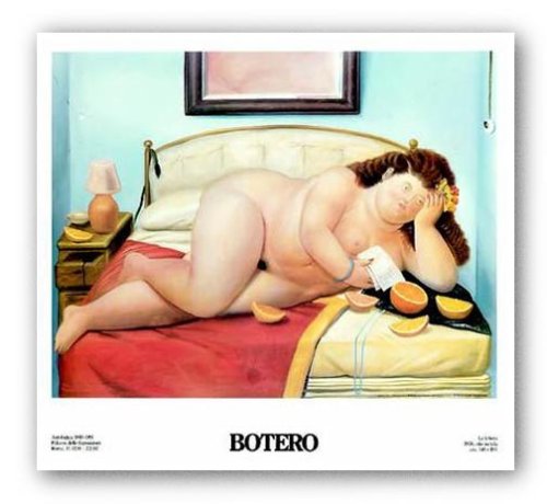 La Lettera, 1976 by Fernando Botero 21.75"x28" Art Print Poster