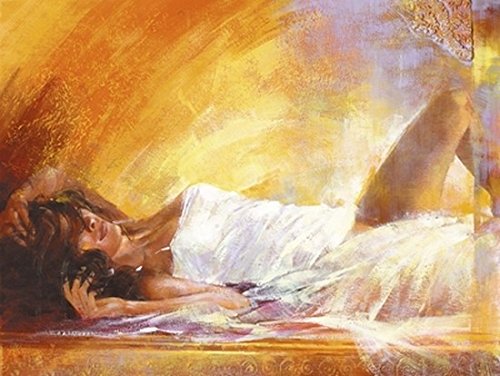 Odalisque II by Alain Dumas - 15 3/4 x 19 3/4 inches - Fine Art Print / Poster