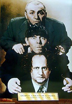 The Three Stooges: Dewey, Cheatem & Howe Art Poster Print