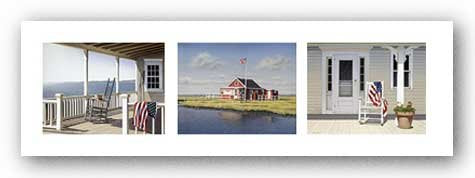 Summer Trio (triptych) by Daniel Pollera 8"x32.75" Art Print Poster