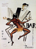 Bar Negre by Paul Colin Josephine Baker African-American Jazz Singer Vintage Advertising Art Deco Poster (27.5 x 38)