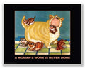 A Woman's Work is Never Done by Kourosh 8.25"x8.25" Art Print Poster