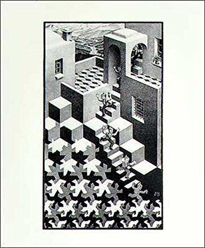Cycle by M.C. Escher - 25 5/8 x 21 3/4 inches - Fine Art Print / Poster