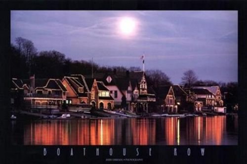 Bruce Teleky Boathouse Row by Jerry Driendl 36"x24" Art Print Poster