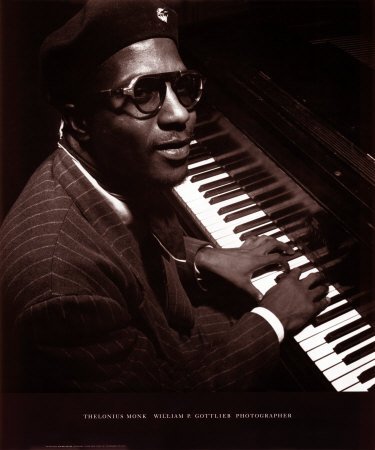 Thelonious Monk Art Poster Print by William P. Gottlieb, 20x24