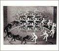 Encounter by M.C. Escher - 21 3/4 x 25 5/8 inches - Fine Art Print / Poster