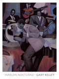 (24x32) Gary Kelley Harlem Nocturne Art Poster Print