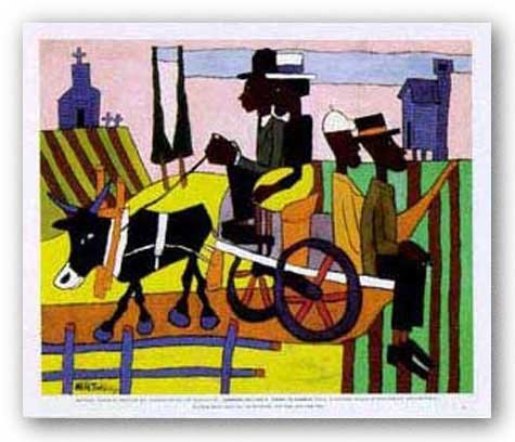 Going To Church by William H. Johnson 22"x26" Art Print Poster