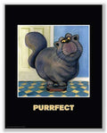 Bruce Teleky Purrfect by Kourosh 8.25"x8.25" Art Print Poster