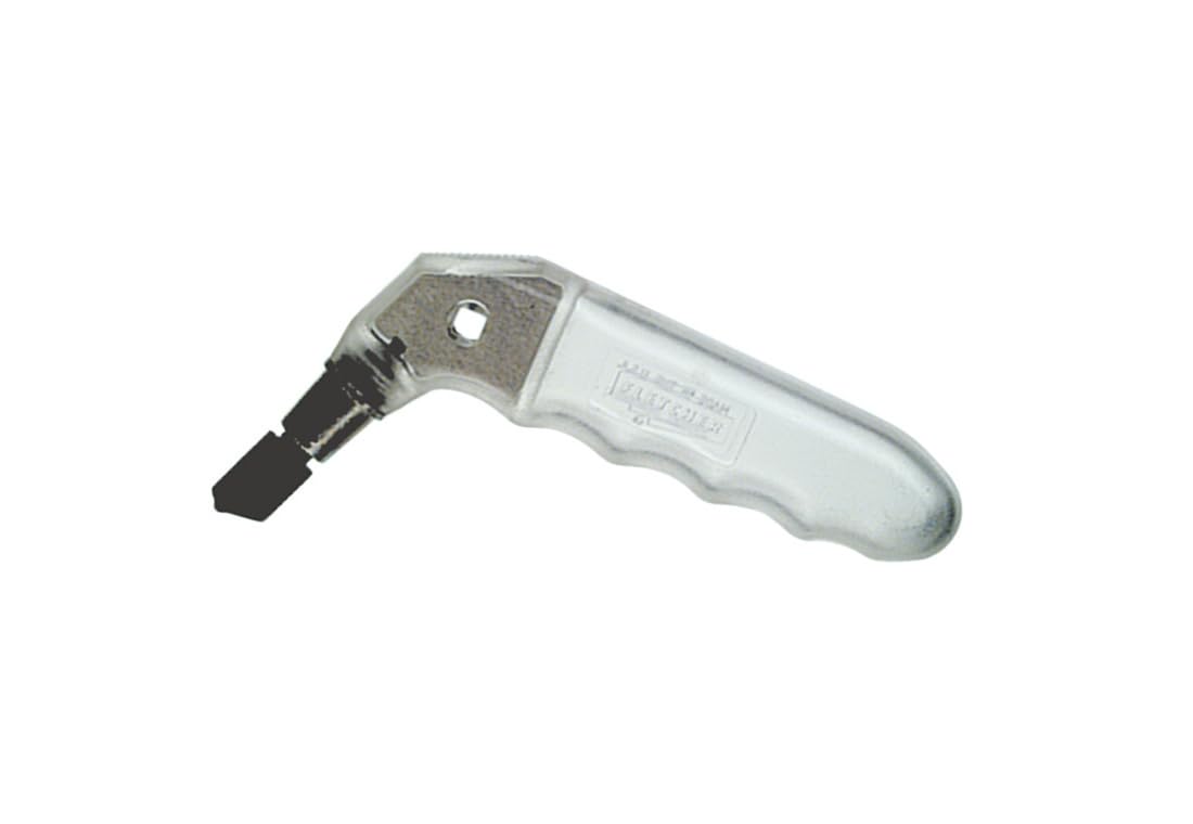 C.R. LAURENCE 01715 CRL Fletcher Gold Tip Designer II Wide Head Glass Cutter With Clear Pistol Grip Handle