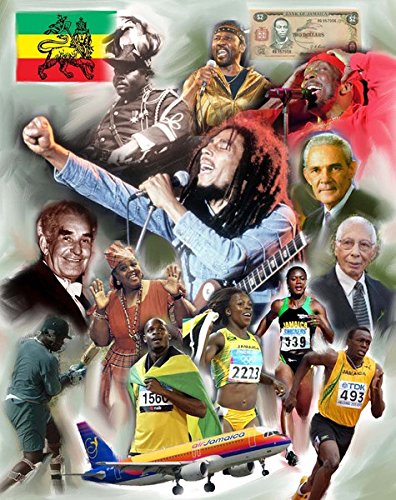 The Poster Corp Jamaica: Out of Many One By Wishum Gregory (11 x 8.5 Inches - Black Frame)