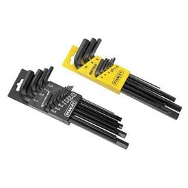 Stanley 22 Piece Long Arm Sae & Metric Hex Key Set