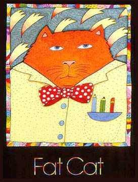 Fat Cat by Nancy Carlson - 24 x 18 inches - Fine Art Print / Poster