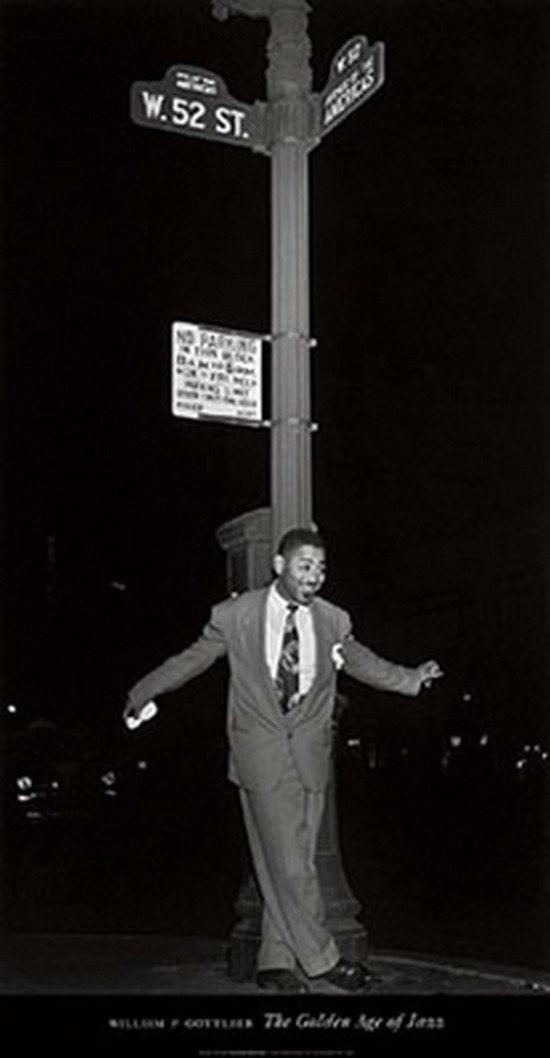 Dizzy on 52nd Street by William Gottlieb - 36 x 18 3/4 inches - Fine Art Print / Poster