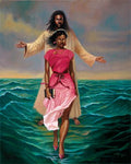 artworkforless.com He Walks with Me by Sterling Brown - 31 x 25 inches - Fine Art Print/Poster