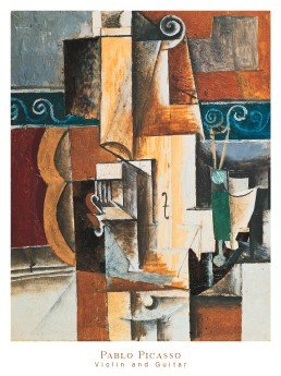 Violin and Guitar - Poster by Pablo Picasso (24 x 32)