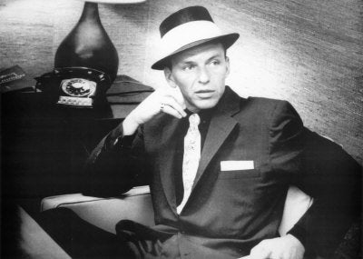 (20x28) Frank Sinatra Seated in Suit Music Poster Print