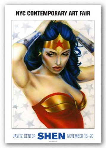 Wonder Woman (New York Comic Con) by Shen 15.5"x13.875" Art Print Poster