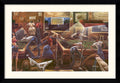 Framed Change for a Dollar (Pool Hall) by Frank Morrison 17x13 Art Print Poster Ethnic African American Interior Entertainment