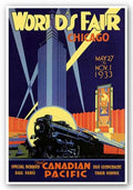 World's Fair Chicago, 1933 - Giclee by Norman Fraser 17"x13" Art Print Poster