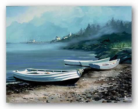 Misty Island Poster Print