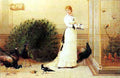 In the Conservatory by Heywood Hardy 30.00X20.00. Art Poster Print