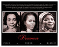 Dreamer (Trio): Peace, Power, Respect Art Print Poster (Overall Size: 10x8) (Image Size: 9.5x7.5) King Obama Shabazz