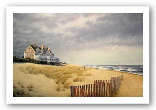artworkforless.com Beach House by Daniel Pollera - 24 x 36 inches - Fine Art Print/Poster