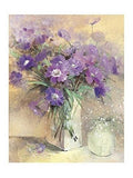 Vase of Lilac Flowers by Peter McGowan - 31 1/2 x 23 1/2 inches - Fine Art Print / Poster