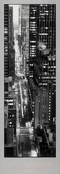 47Th Street Evening - Poster by Jim Alinder (14 x 40)