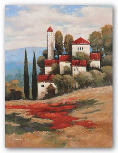 Red Roofs II by Kanayo Ede 23"x29" Art Print Poster