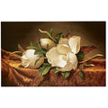 Magnolia Flower On Gold Velvet Cloth - Poster by Martin Johnson Heade (36 x 24)
