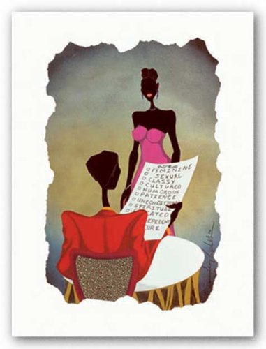 His Check List by Leroy Campbell - 24 x 18 inches - Fine Art Print / Poster