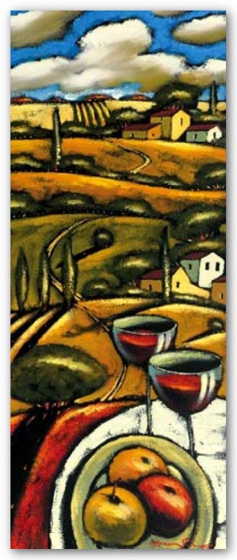 Wine Country I by Sergey Cherep 8"x20" Art Print Poster