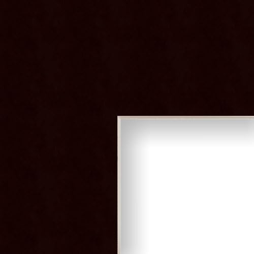 12x16 Mat for Picture Frame Black with Cream Core and 8x12 Opening Size (B221MAT)