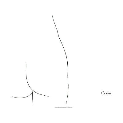 (22x28) Pablo Picasso Femme Poster Art print nude woman