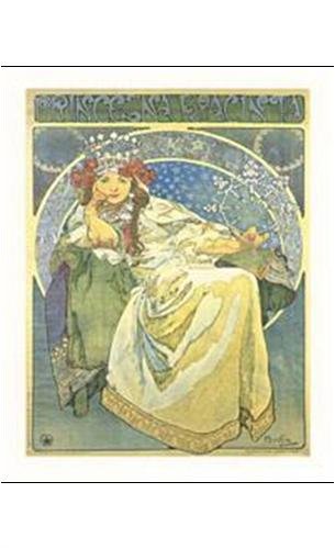 Princess Hyacinth by Alphonse Mucha - 30 x 24 inches - Fine Art Print / Poster