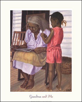 Grandma and Me Art Poster PRINT Gregory Myrick 16x20