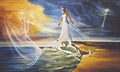 Step Out on Faith Art Poster Print by Kevin A. Williams, 38x23