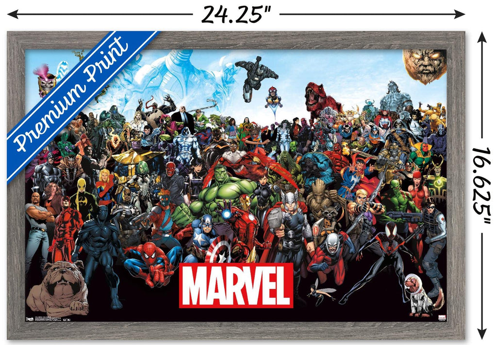Marvel Comics The Marvel Lineup Wall Poster