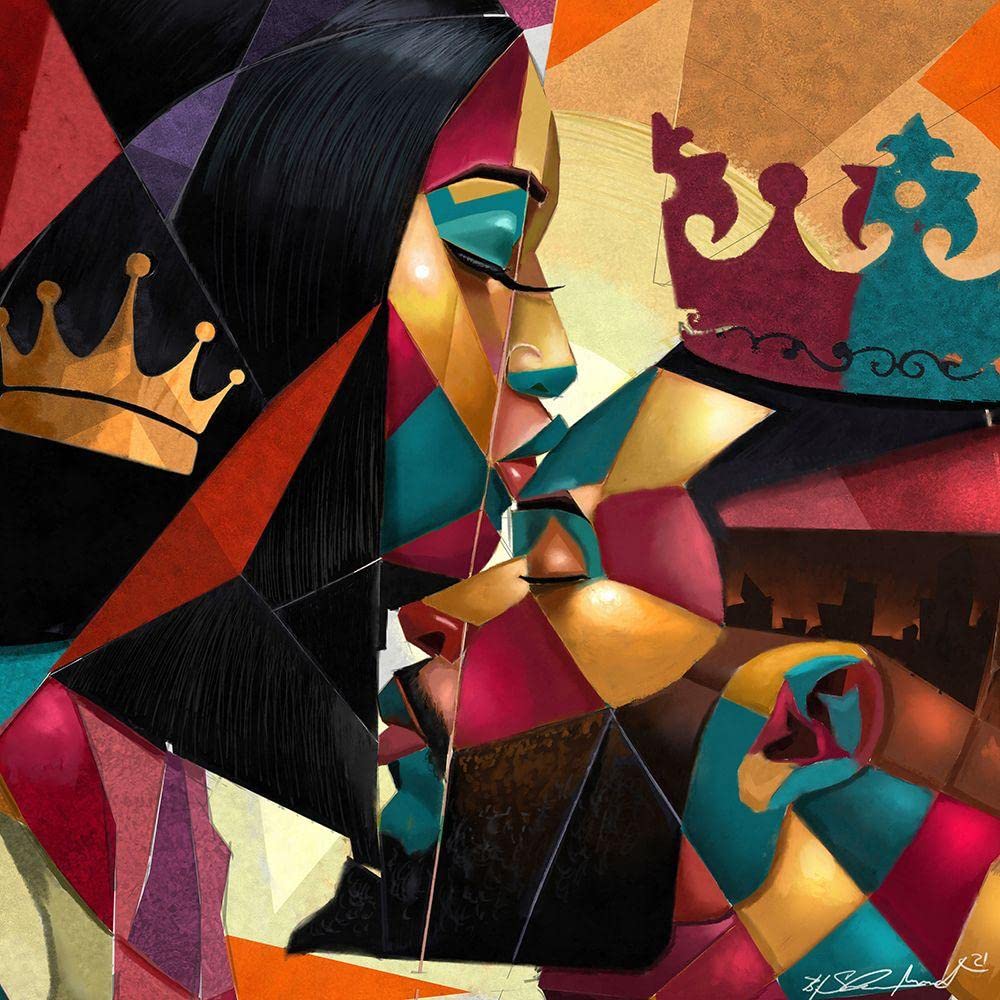 ArtDirect Close Corners 24x24 Extra Large Unframed Art Print Poster Ready for Framing by Muhammad, Salaam