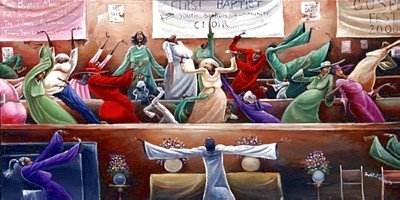 First Baptist Choir by Frank Morrison - 18 x 34 inches - Fine Art Print / Poster